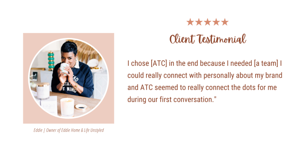 Eddie from Eddie Home & Life Unstyled shares her positive experience working with All Things Content LLC